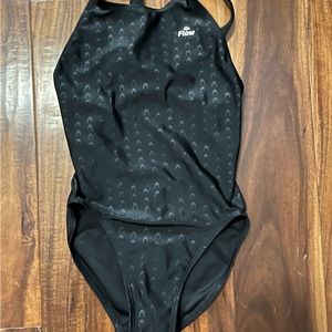 Kids Flow competitive training swim suit size 25. Black. Like new.